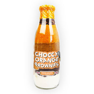 Chocolate Orange Brownie Baking Bottle – Easy Baking Mix
