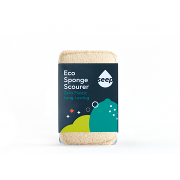 Eco Sponge Scourer | Plastic-Free Dish Sponge with Cellulose & Loofah
