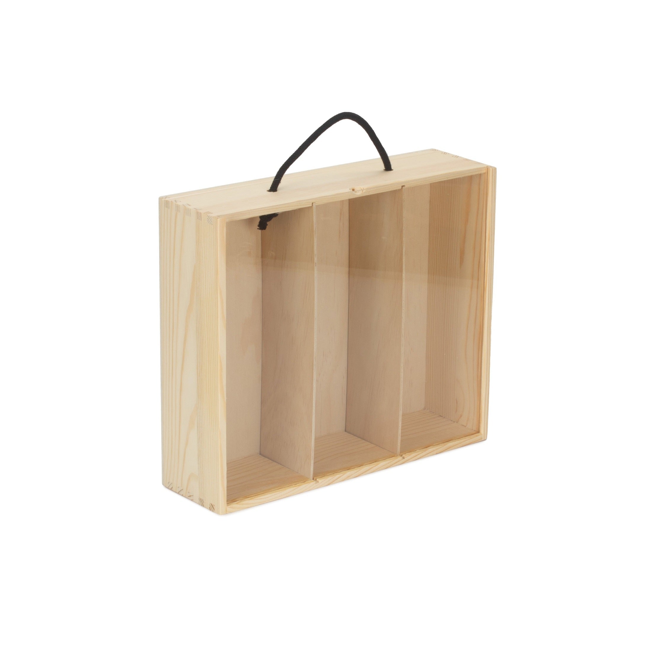 3 Bottle Box with Sliding Acrylic Lid - REGN