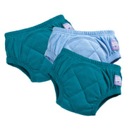 3 Pack Reusable Potty Training Pants in Mix Boy Blue - Enhanced Design - REGN