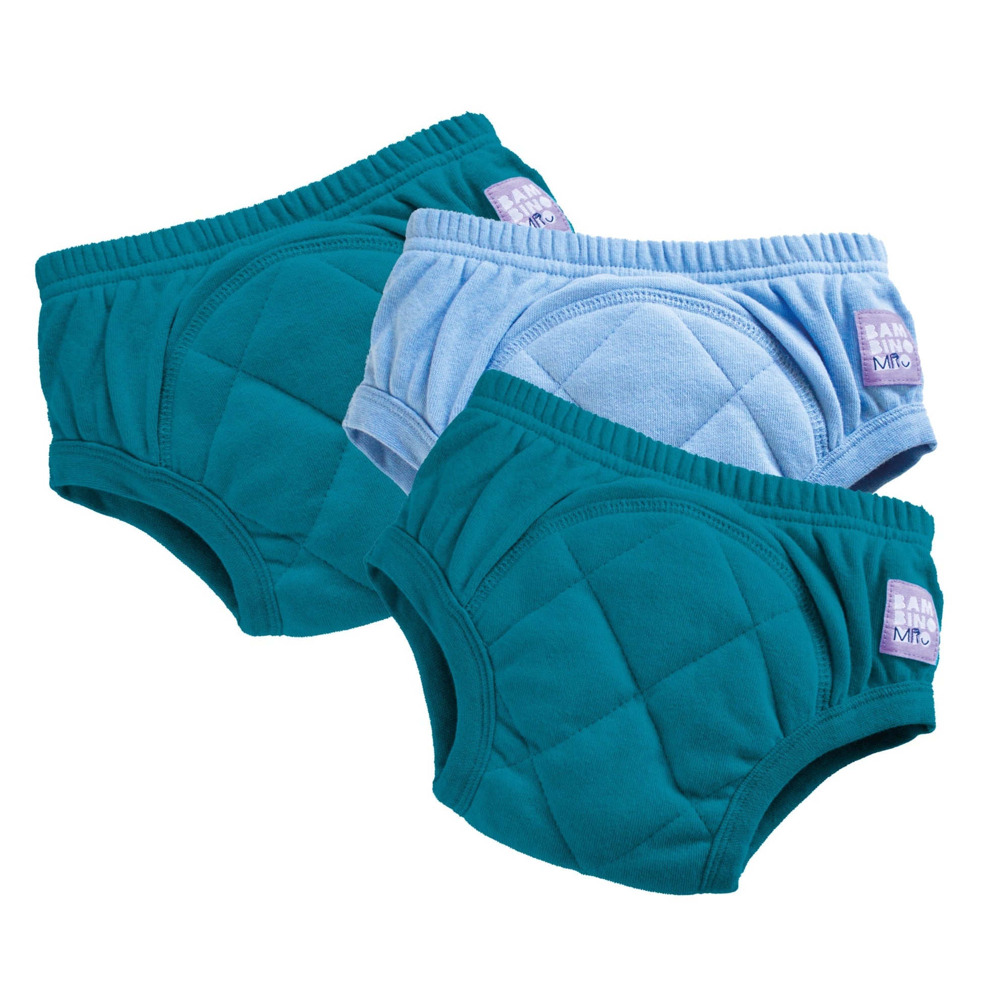 3 Pack Reusable Potty Training Pants in Mix Boy Blue - Enhanced Design - REGN