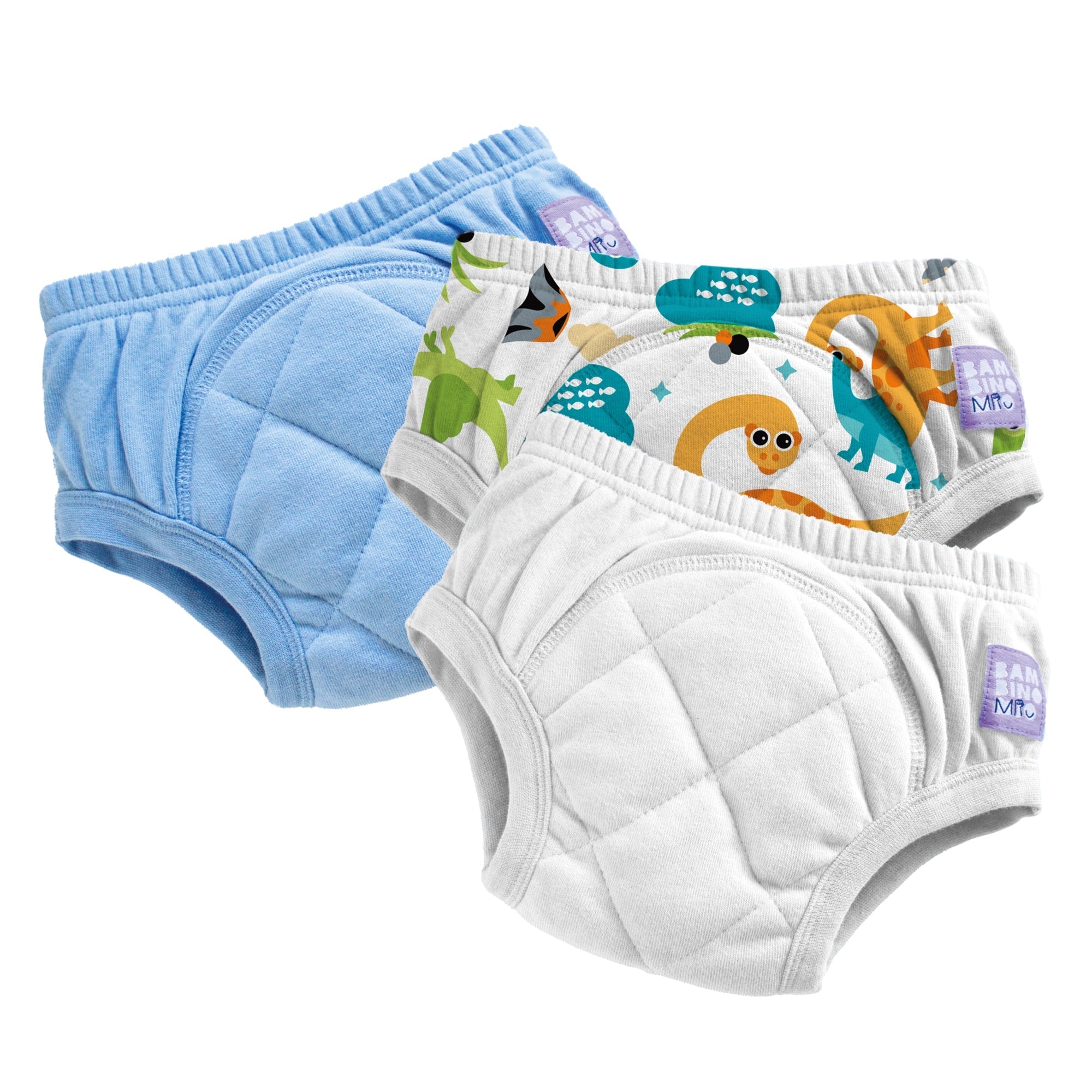 3 Pack Reusable Potty Training Pants in Mixed Dino - Enhanced Design - REGN