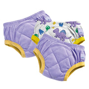 3 Pack Reusable Potty Training Pants in Purple Dinosaur - Enhanced Design - REGN