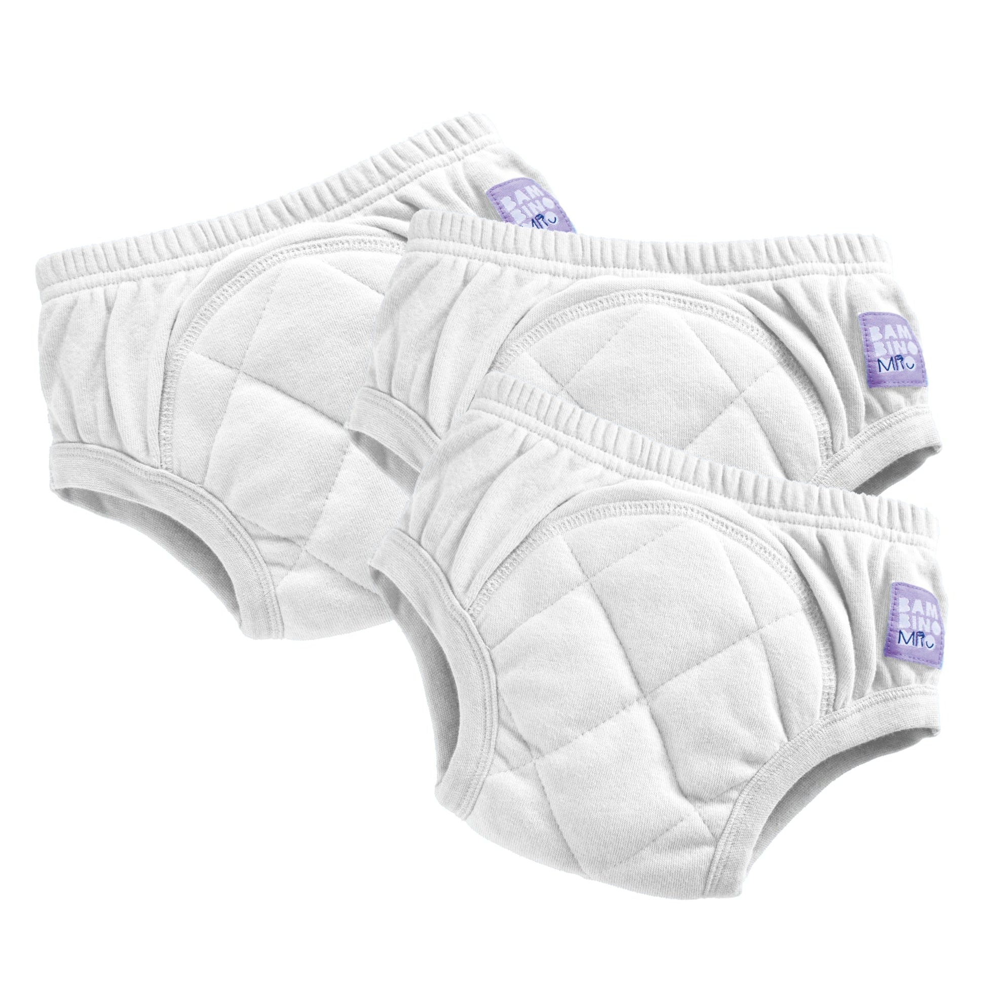 3 Pack Reusable Potty Training Pants in White - Enhanced Design - REGN