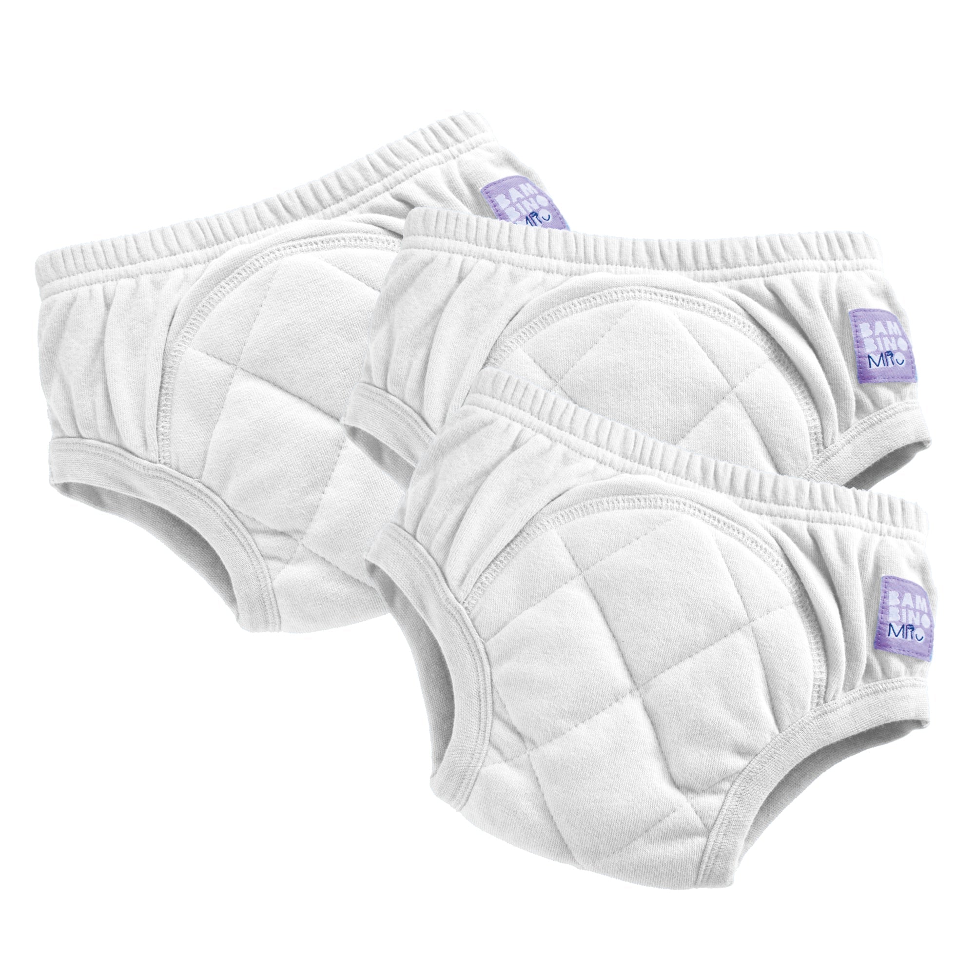3 Pack Reusable Potty Training Pants in White - Enhanced Design - REGN