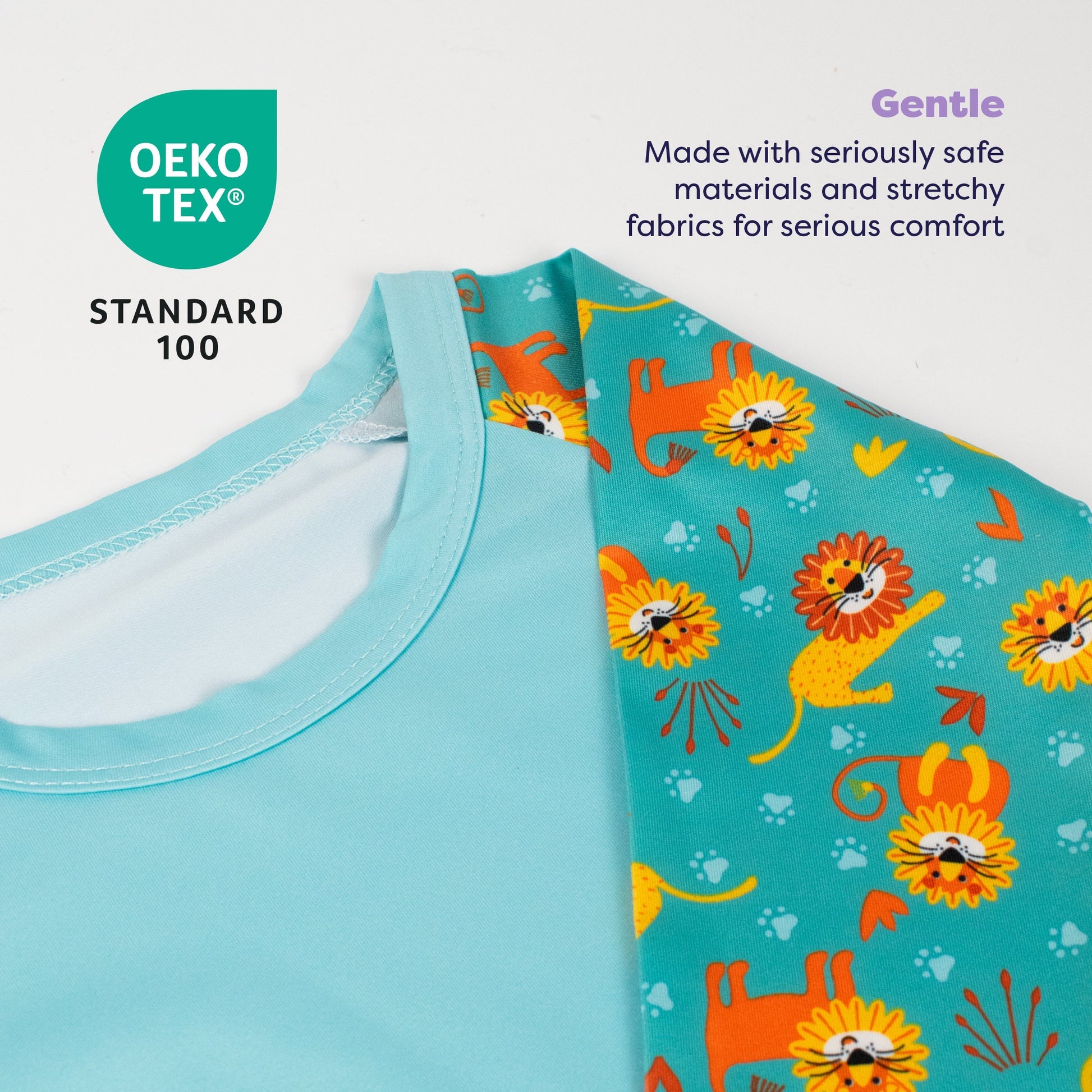 3 Piece Baby Swim Set with Swim Nappy, Swim top and Swim Hat in Cool Cats - REGN