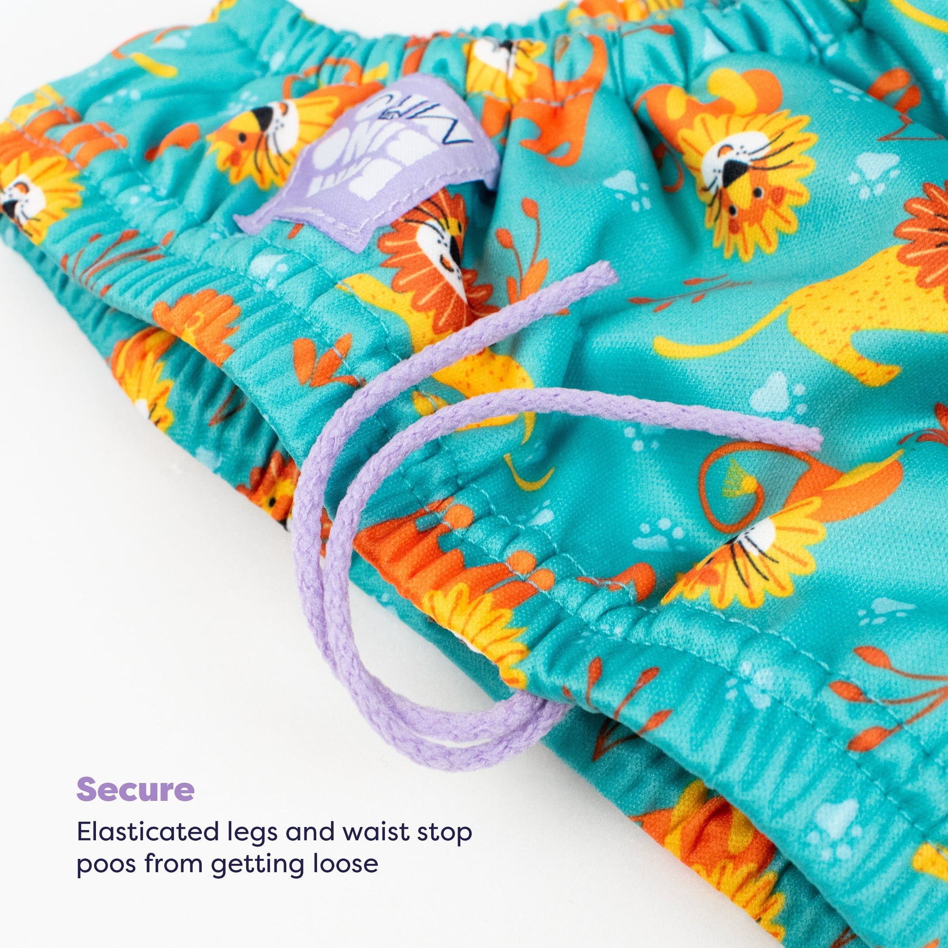 3 Piece Baby Swim Set with Swim Nappy, Swim top and Swim Hat in Cool Cats - REGN