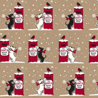 Christmas Ho Ho Wrapping Paper – Eco-Friendly FSC™ Recyclable Kraft  - Single Sheet