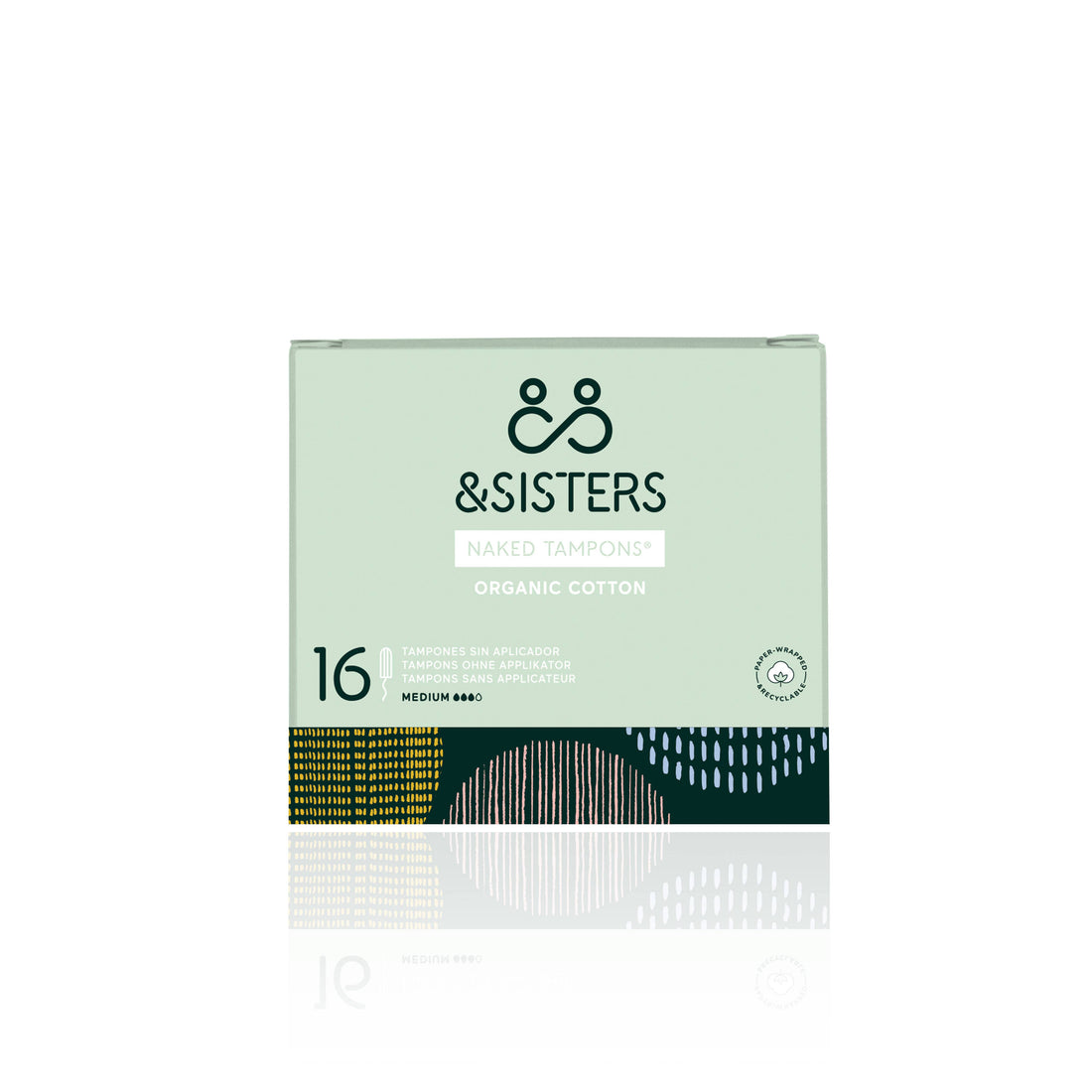 Naked Tampons® | Medium (16 pack) | Plastic-free | Vegan