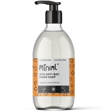 Clementine Anti-Bac Hand Soap – 500ml Refillable Glass Bottle