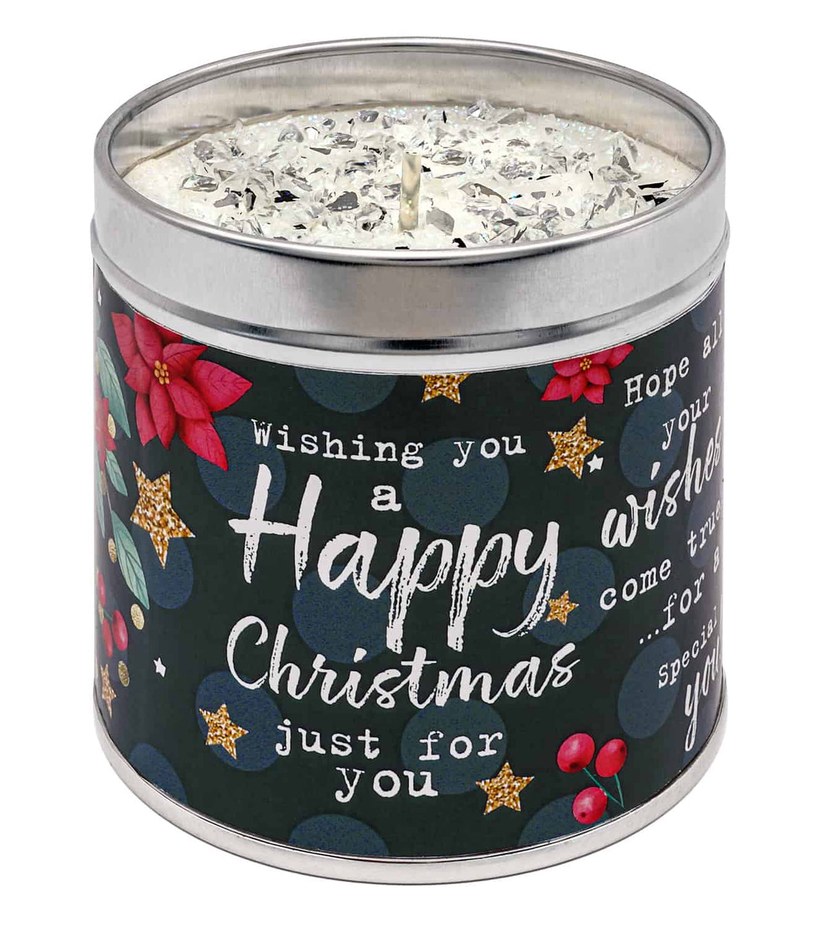 Happy Christmas Scented Candle | Cranberries & Orange