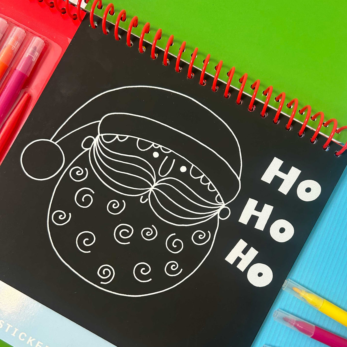 Children's Christmas Activity Book | Colouring, Scratch Art, Stickers & Pens