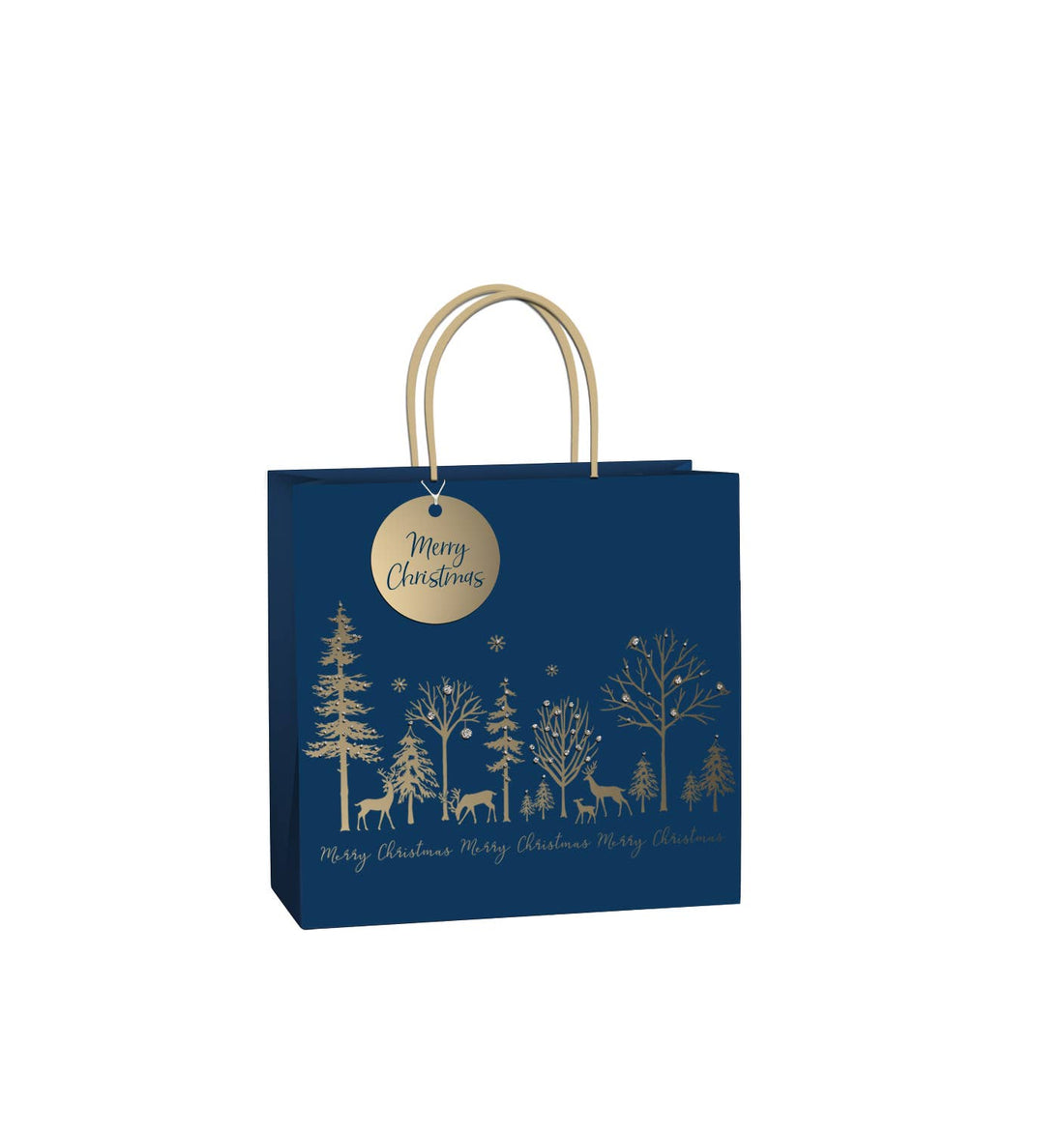 Christmas Luxe Gold Gift Bags – Premium Plastic-Free Gift Packaging