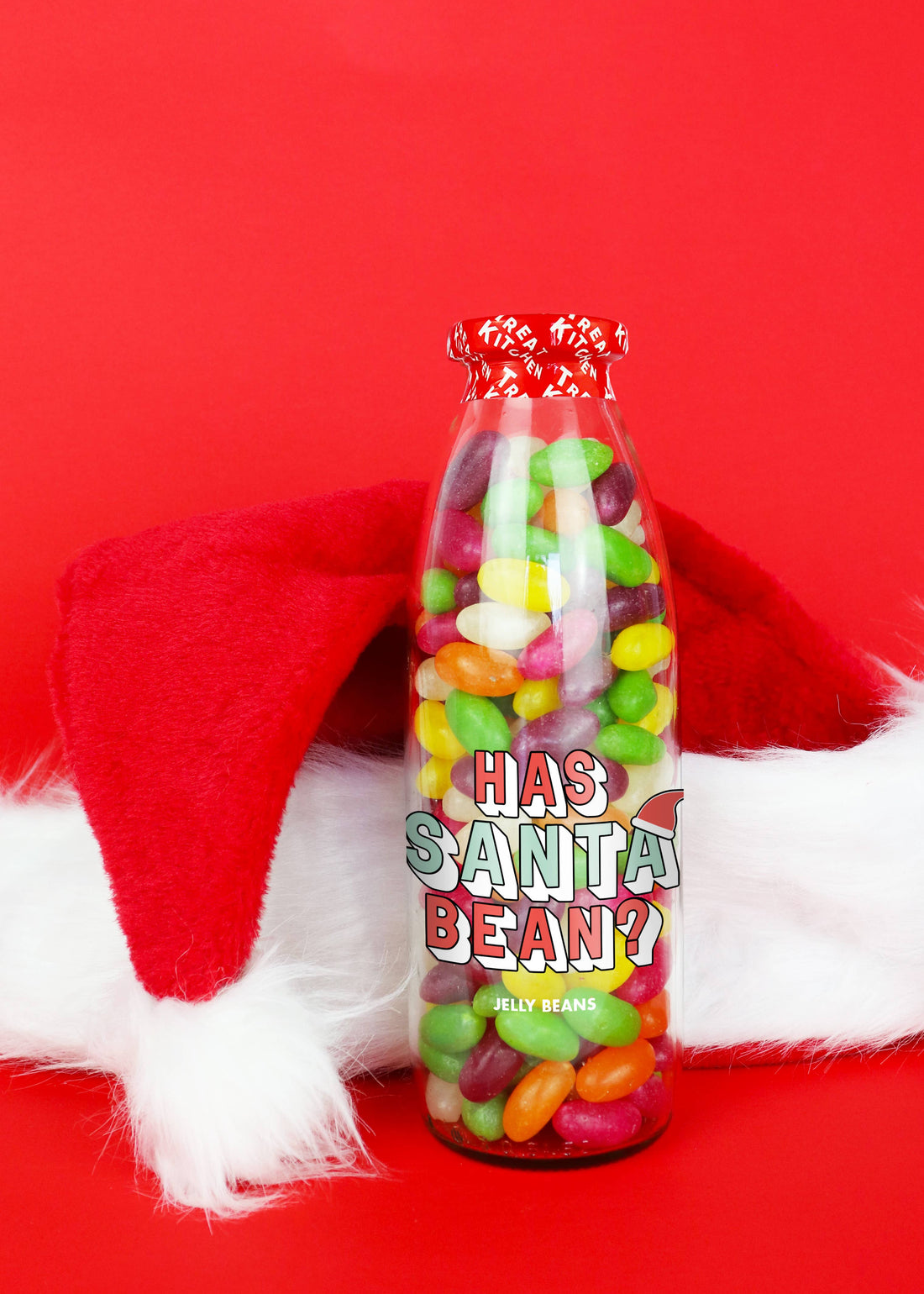 Has Santa Bean? Vegan Christmas Sweet Bottle – Jelly Beans 450g