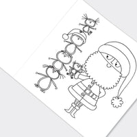 Children’s Christmas Colouring Book – Santa & Snowman