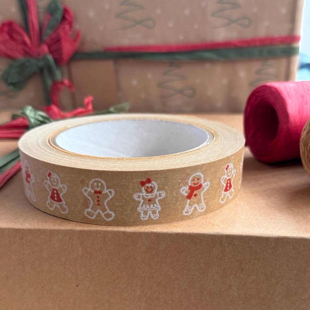 Colourful Festive Biodegradable Paper Tape 24mm x 50m