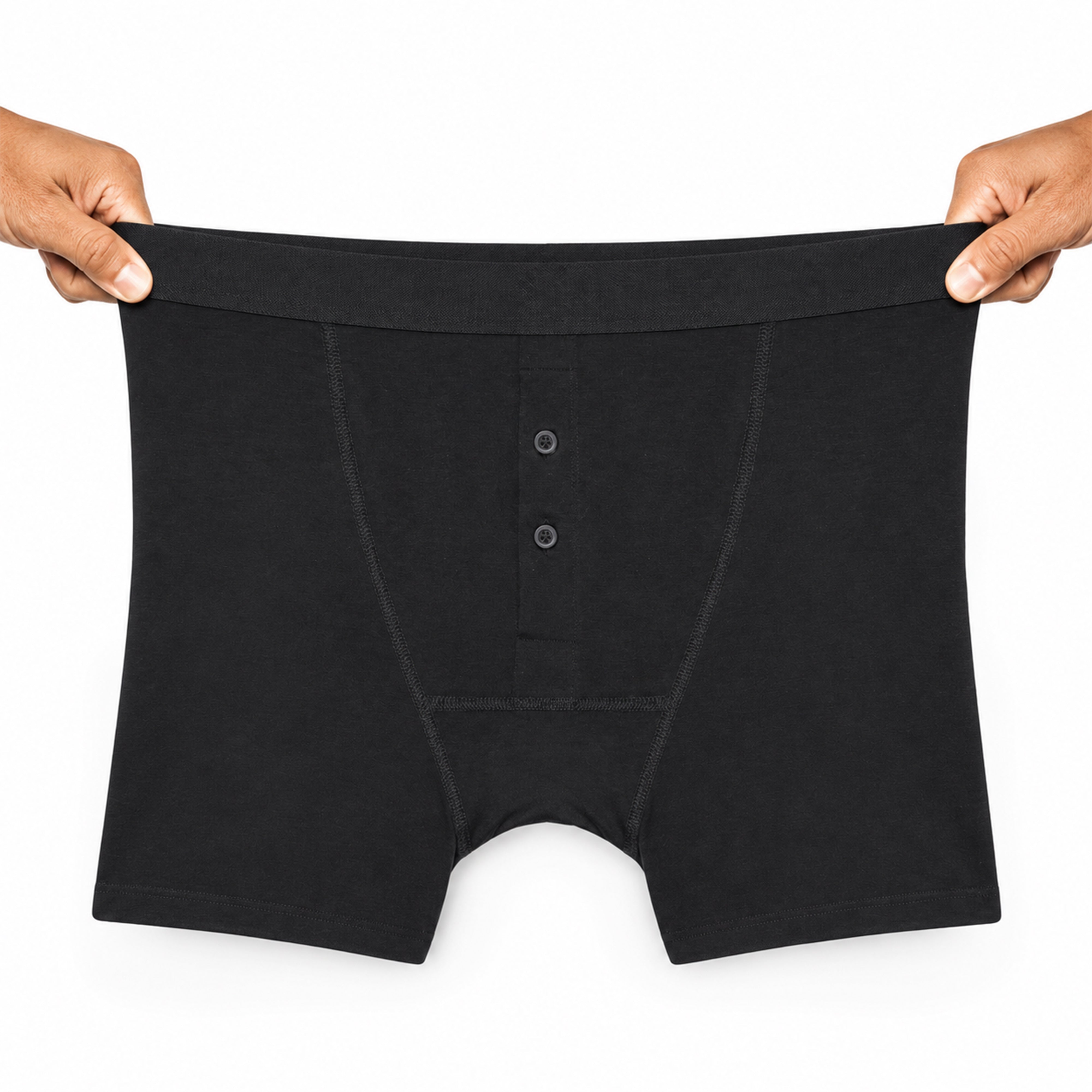 Sock Stack Men's Cotton Button Fly Boxer Shorts Pack Of 5 Breathable Stretch Gym Sports