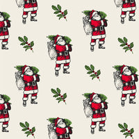 Vintage Christmas Wrapping Paper – Eco-Friendly FSC™ Recyclable  - Single Sheet
