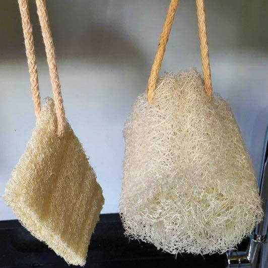 LoofCo Washing-Up Pads 2-Pack – Natural Loofah Dish Sponges