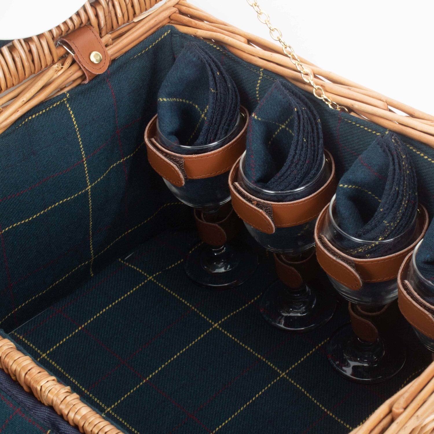 4 Person Blue Tweed Hamper - REGN