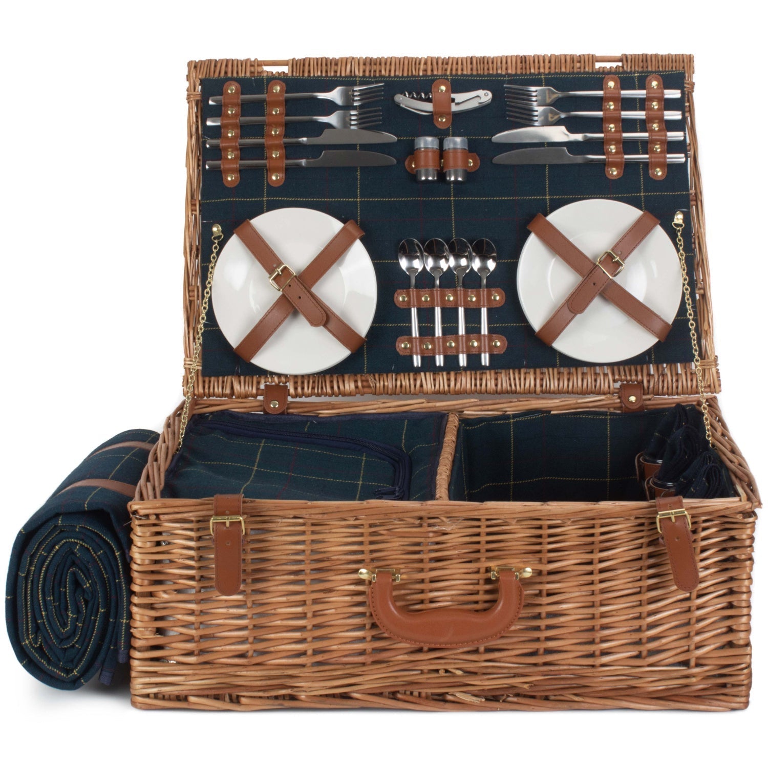 4 Person Blue Tweed Hamper - REGN