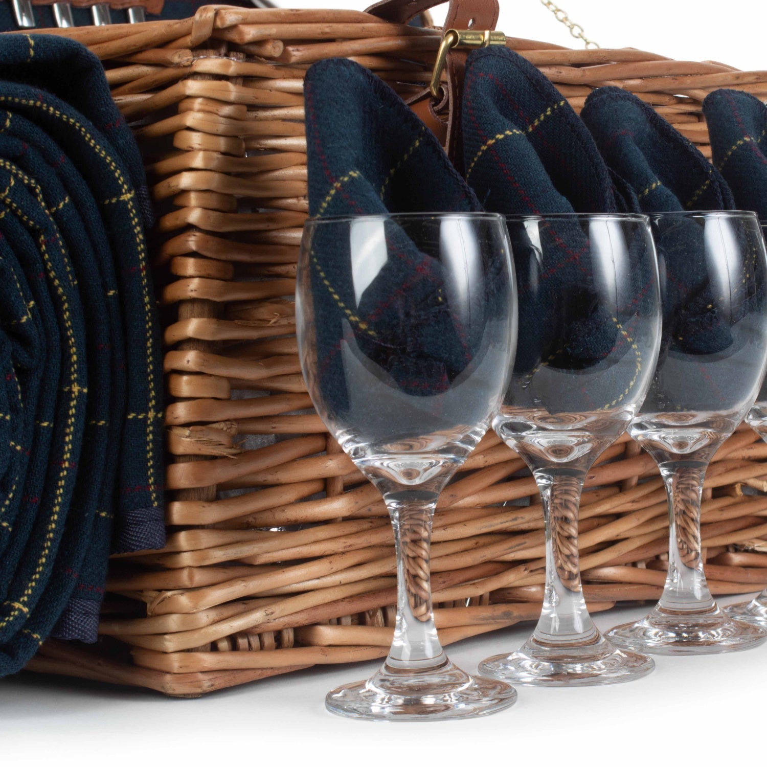 4 Person Blue Tweed Hamper - REGN