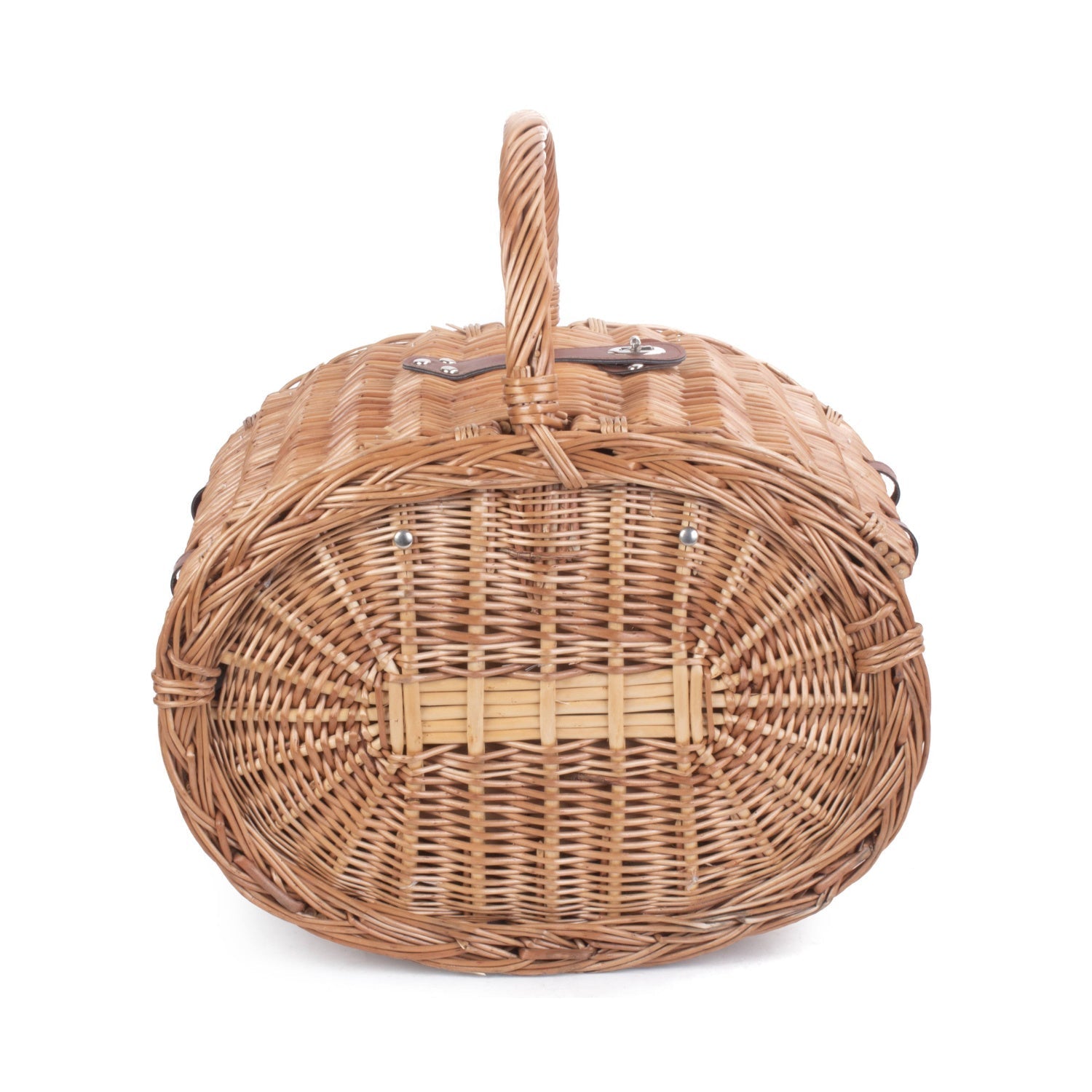 4 Person Oval Green Tweed Hamper - REGN
