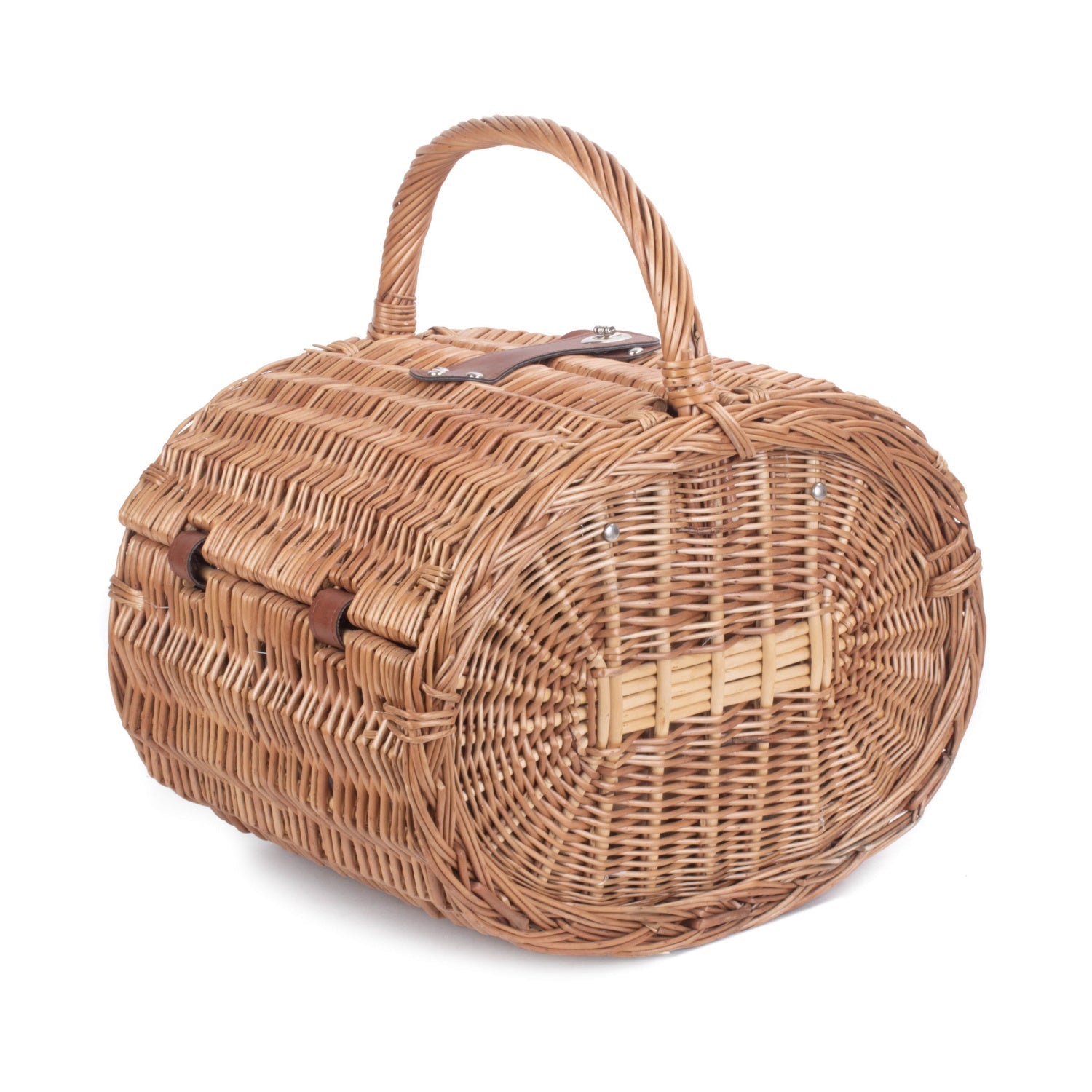 4 Person Oval Green Tweed Hamper - REGN