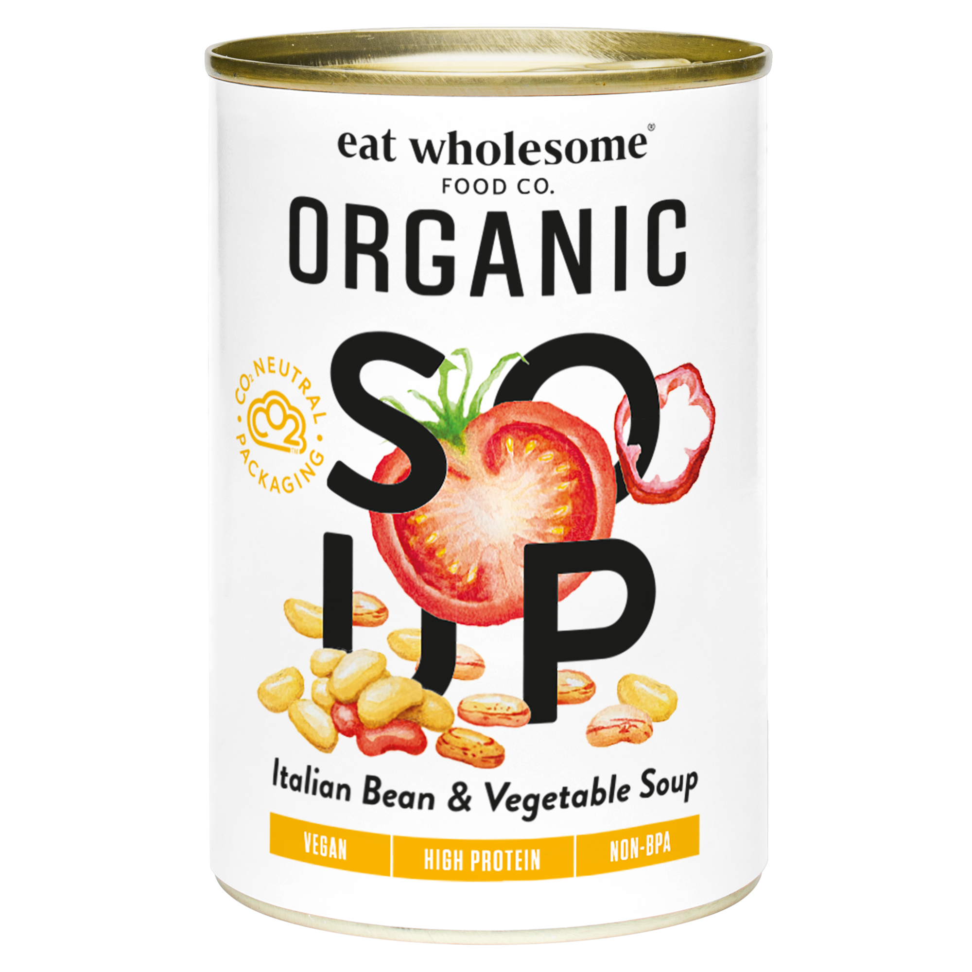 Eat Wholesome Organic Tuscan Bean & Vegetable Soup 400g