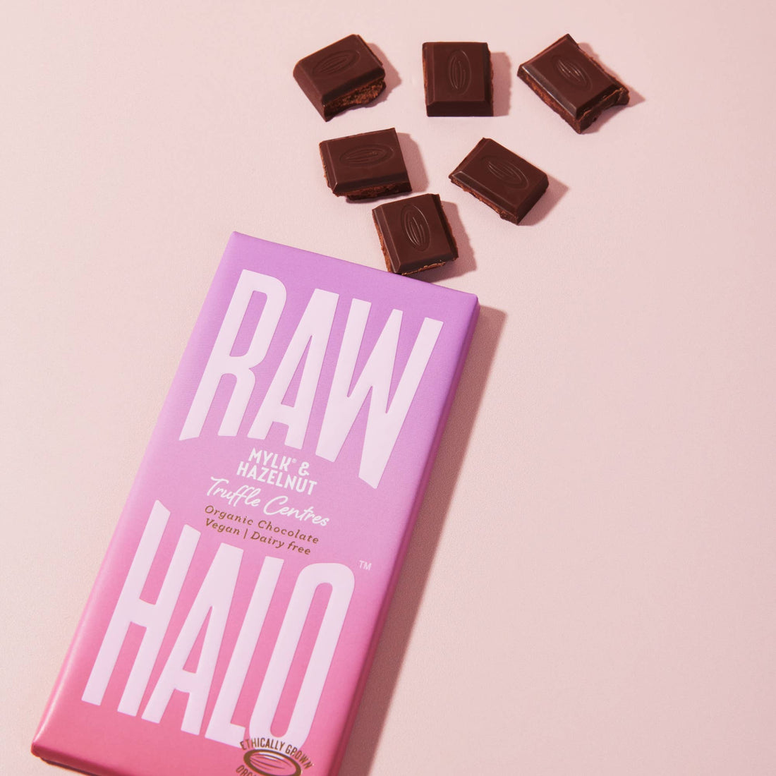 Organic Vegan Mylk Chocolate with Hazelnut Truffle Centre 90g