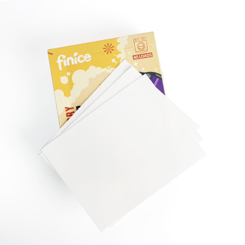 Finice Premium Laundry Detergent Sheets – Advanced Cleaning Power (40 Pack)