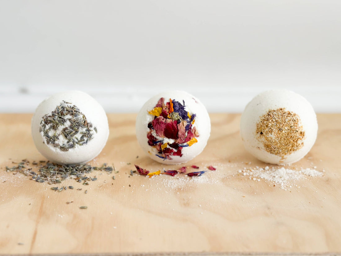 Luxury Bath Bomb Gift Set with Essential Oils – 3 Piece