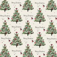 Vintage Christmas Wrapping Paper – Eco-Friendly FSC™ Recyclable  - Single Sheet