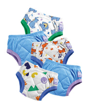5 Pack Reusable Potty Training Pants in Mixed Sky - Enhanced Design - REGN