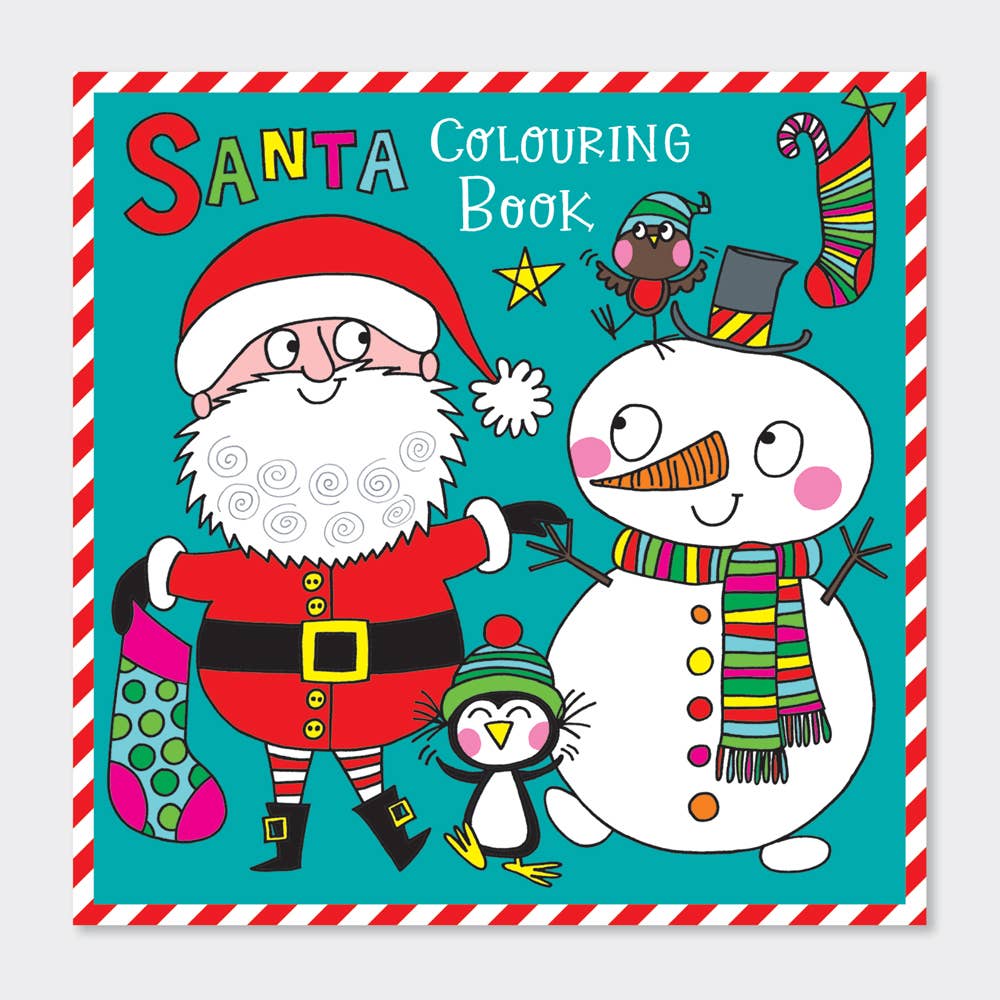 Children’s Christmas Colouring Book – Santa & Snowman