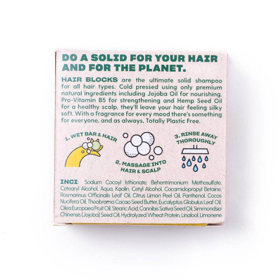 Hair Blocks Solid Shampoo - Lemon & Rosemary