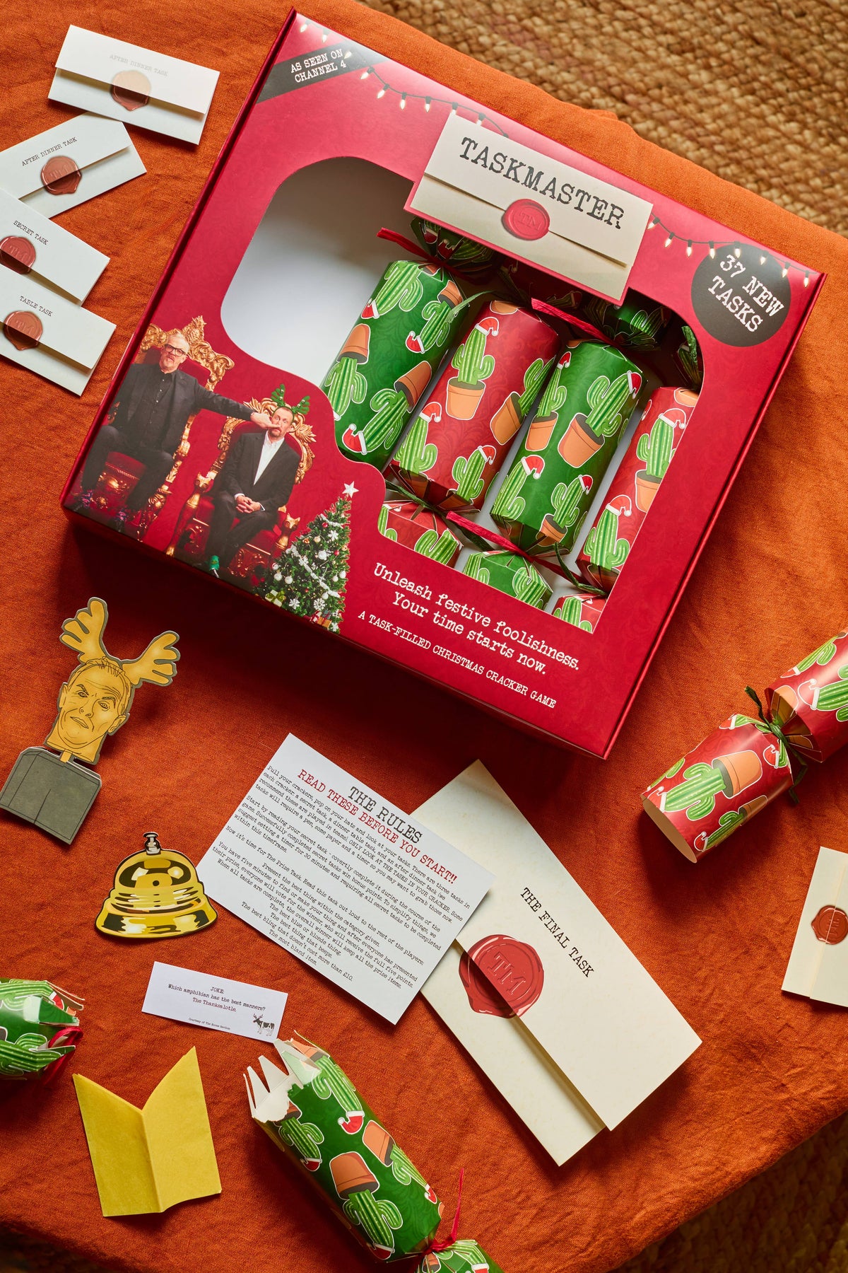 Taskmaster 2026 Christmas Crackers | 6 Official Crackers & Game | NEW for Christmas 2026