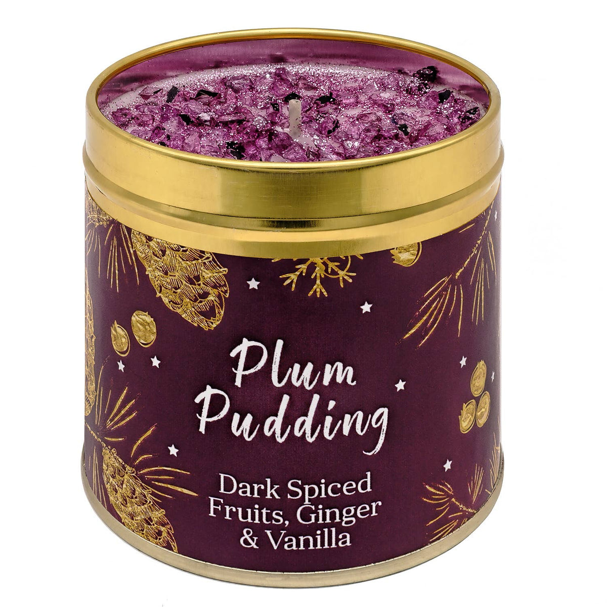 Christmas Elegance Plum Pudding Scented Candle | 50 Hour Burn