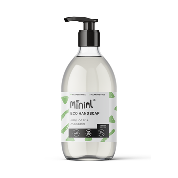 Lime, Basil & Mandarin Hand Soap – 500ml Refillable Glass Bottle