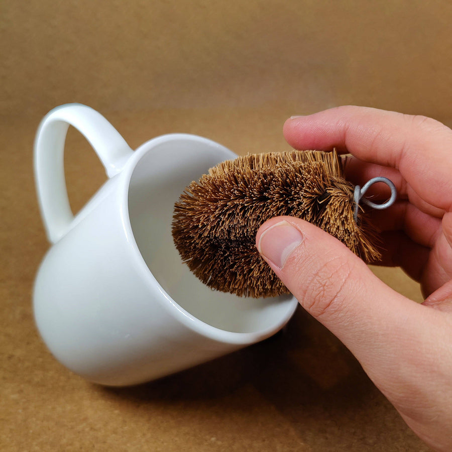 LoofCo Mini Scrub Brush – Natural Coconut Coir Fibre Cleaning Brush