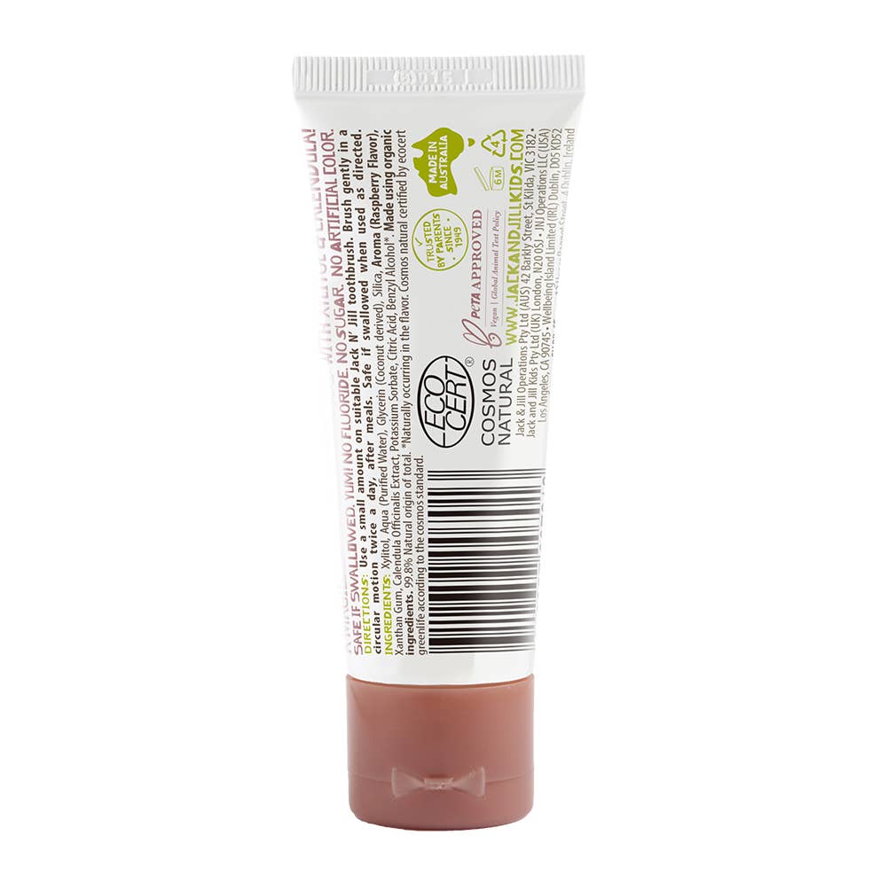 Jack N’ Jill Natural Raspberry Toothpaste for Babies & Kids – 50g