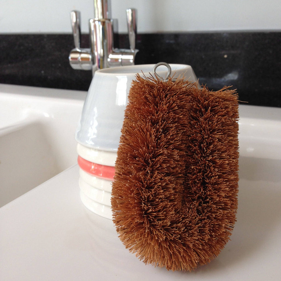 LoofCo Washing-Up Brush – Natural Coconut Fibre Dish Brush