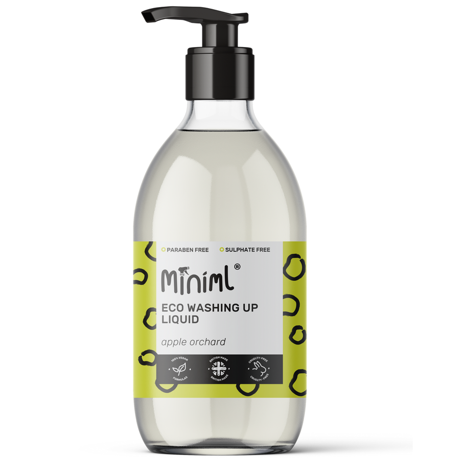 Apple Washing Up Liquid – 500ml Refillable Glass Bottle
