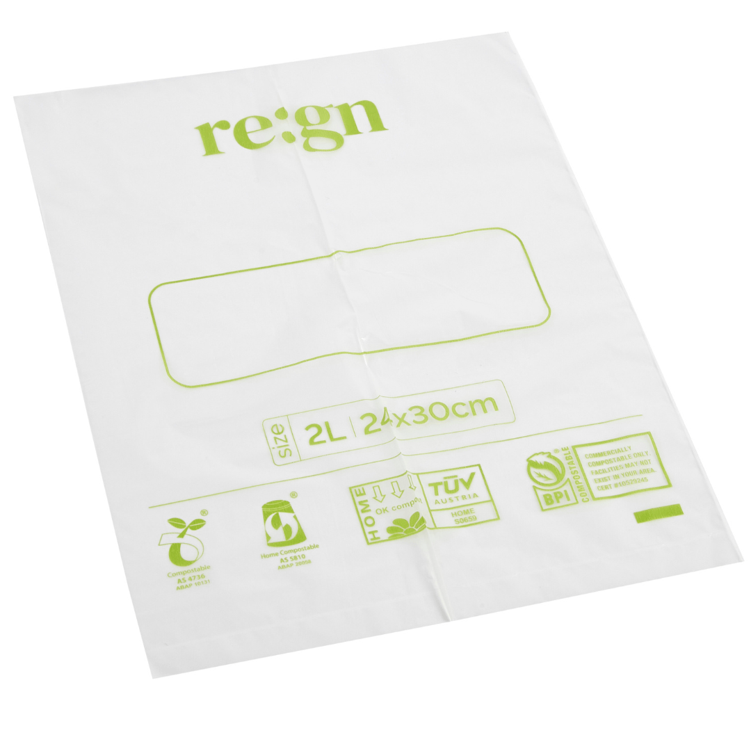 6 Litre Certified Compostable Food & Freezer Bags (25 Bags) - Buy One Get One Half Price! - REGN