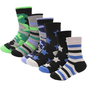 Heatwave Thermalwear Kids Thermal Socks 6 Pack Non Slip Cushioned Warm Winter Boots Sizes