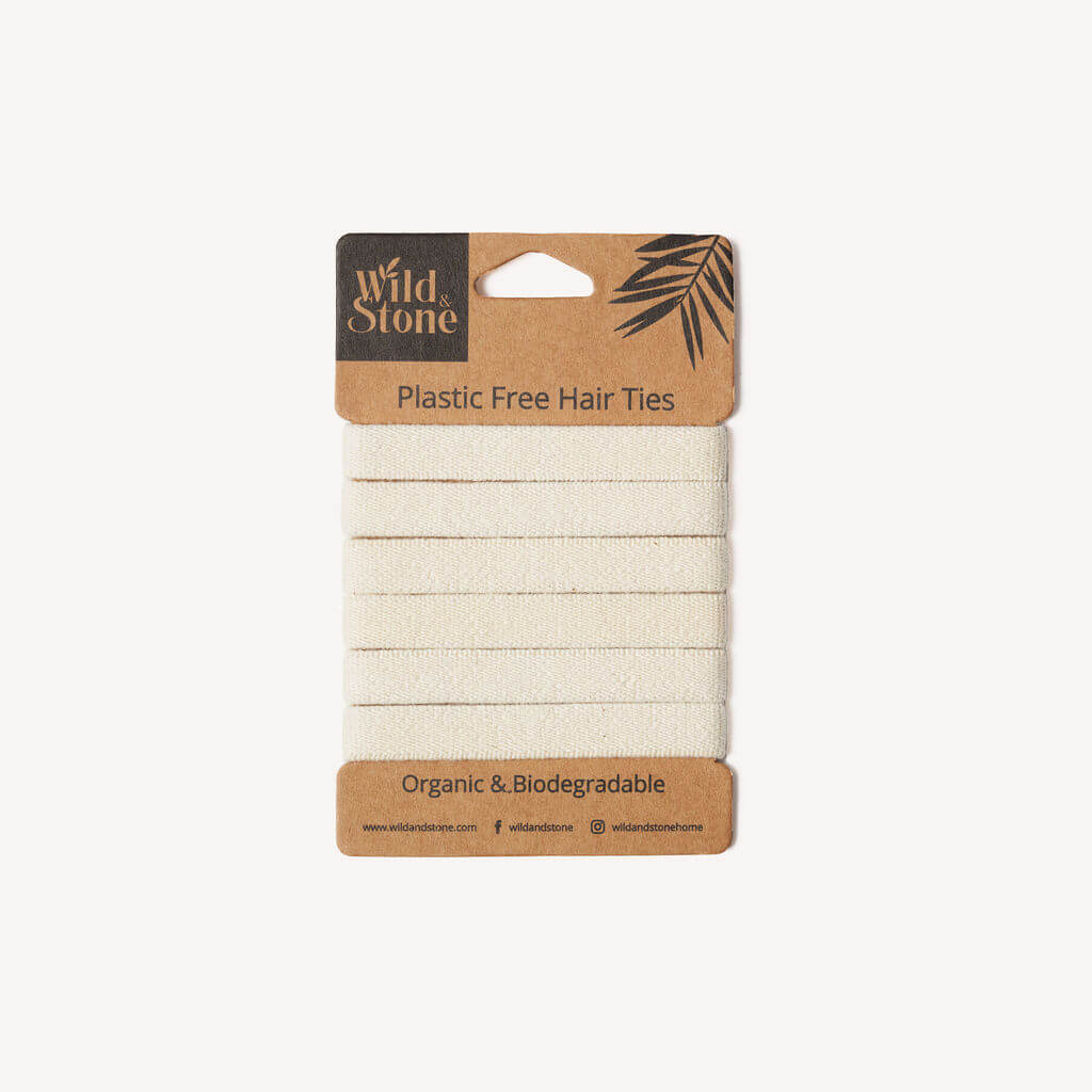 6 Pack Plastic Free Hair Ties – Blonde - REGN