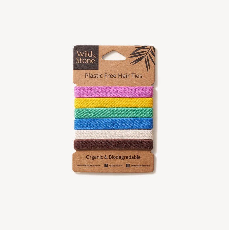 6 Pack Plastic Free Hair Ties – Colour - REGN