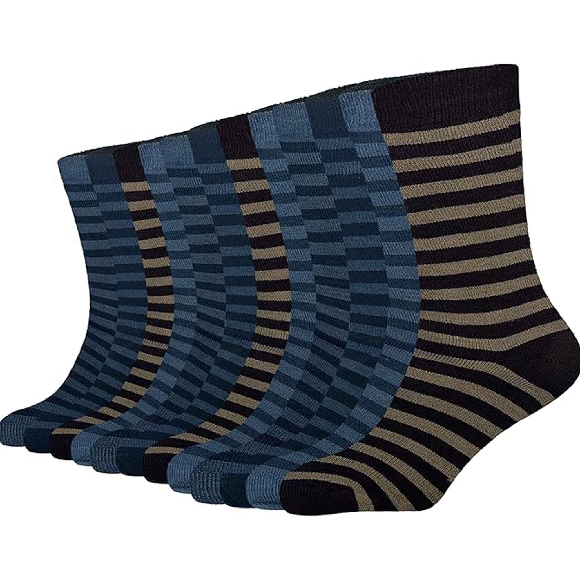 Sock Stack Men's Thermal Work Boot Socks 6 Pairs Thick Cushioned Reinforced Heel And Toe