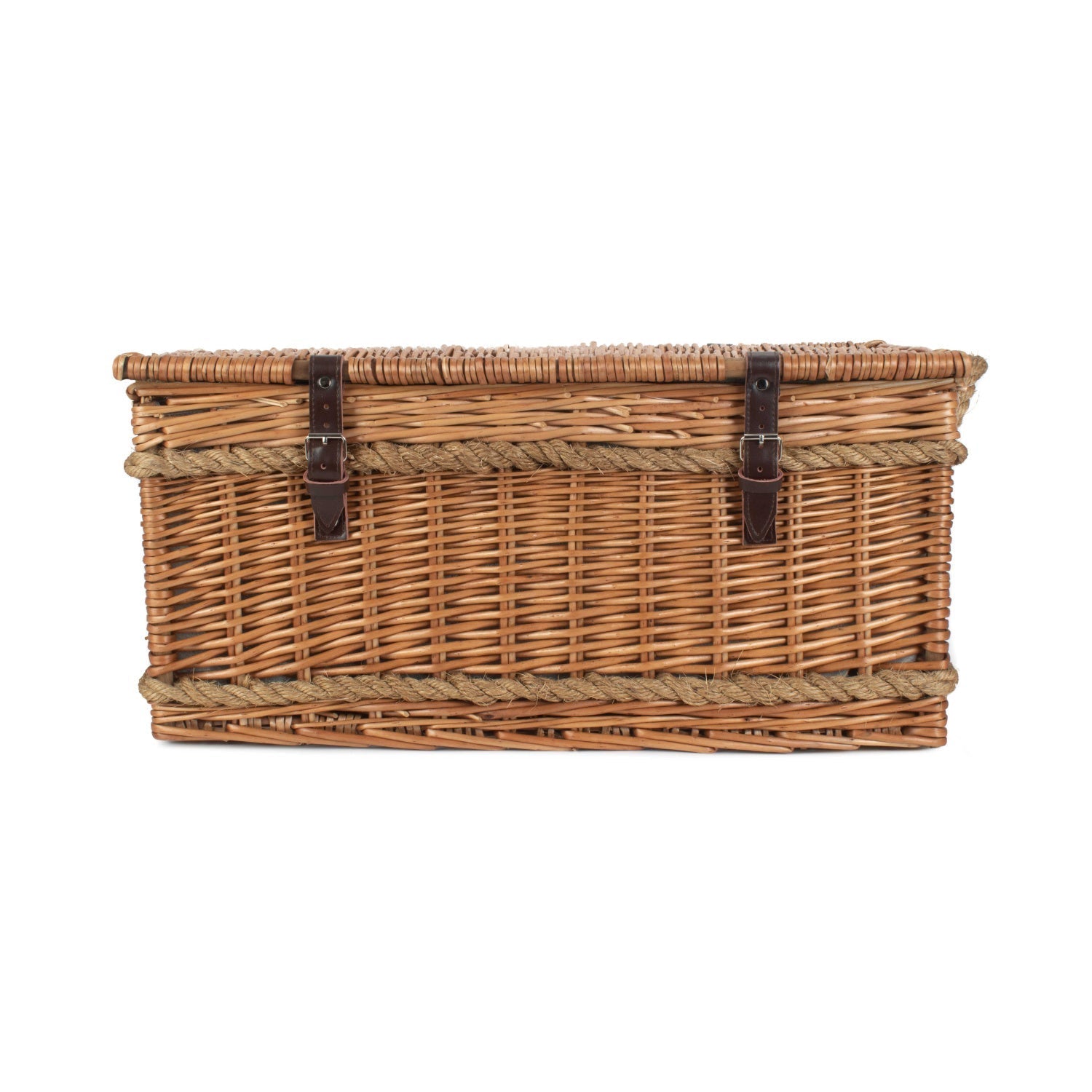 6 Person Rope Handled Green Tweed Hamper - REGN
