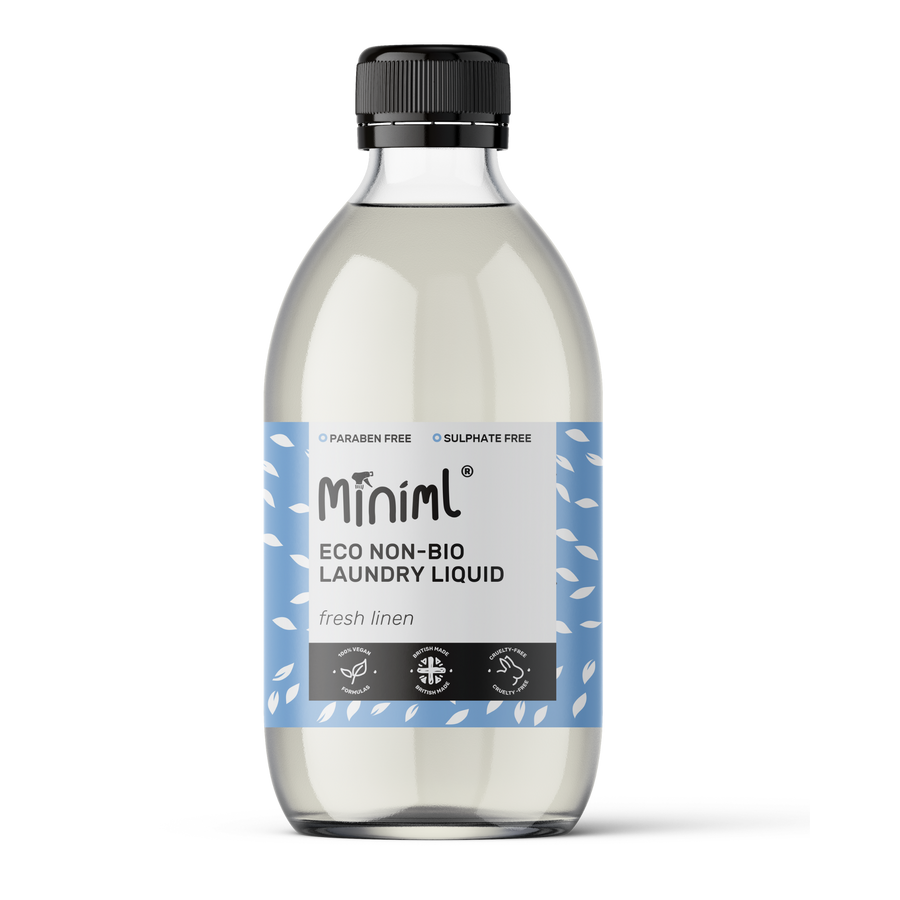 Fresh Linen Non-Bio Laundry Liquid – 500ml Refillable Glass Bottle